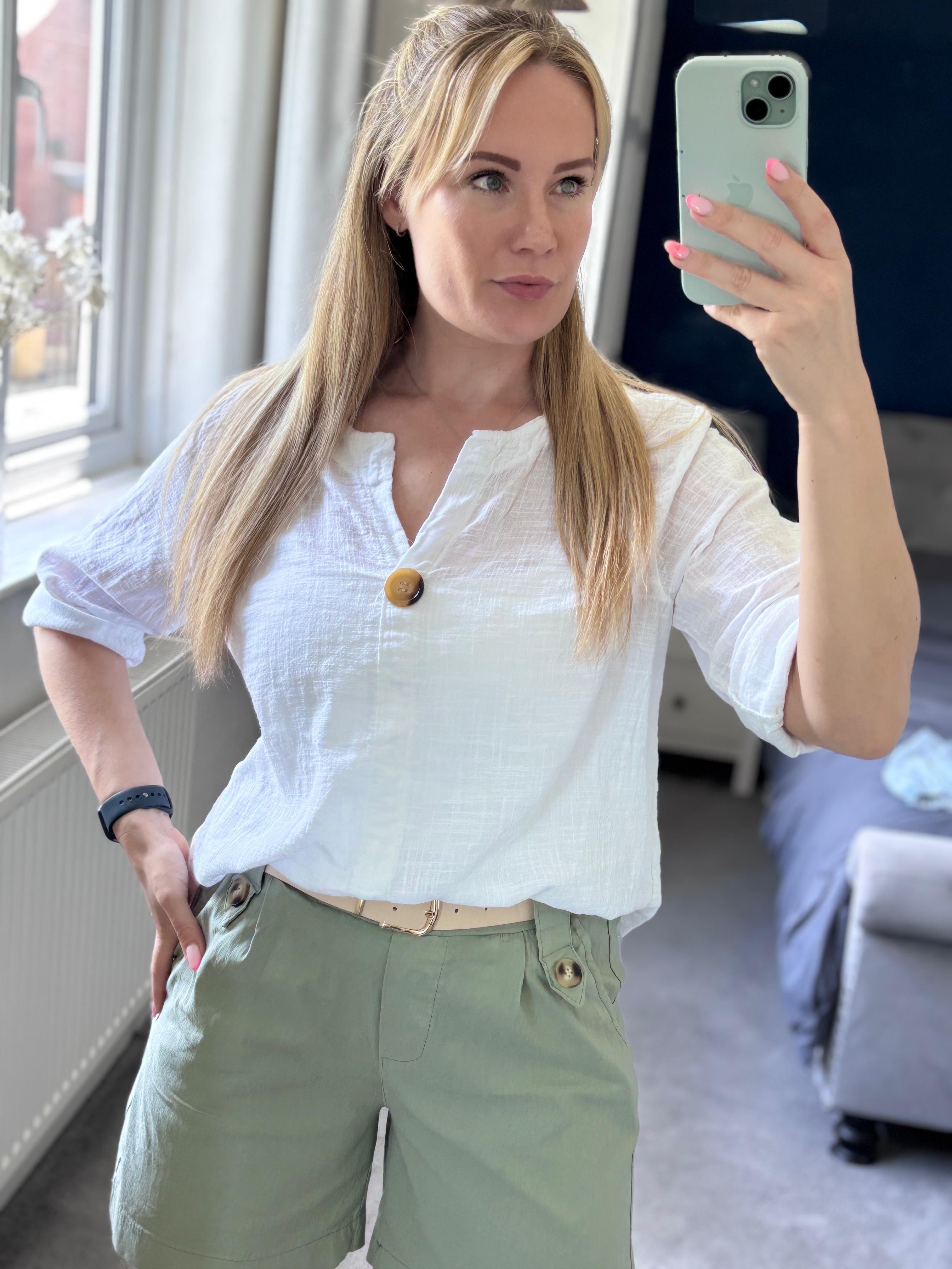 Becky Tunic Linen Look Top
