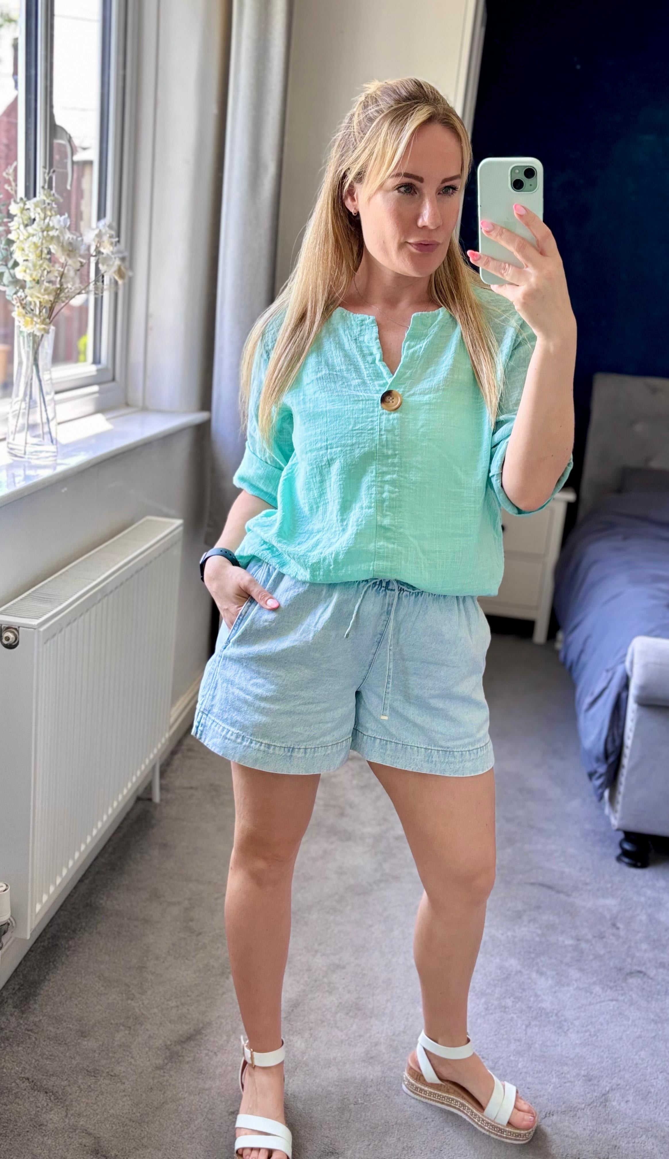 Becky Tunic Linen Look Top