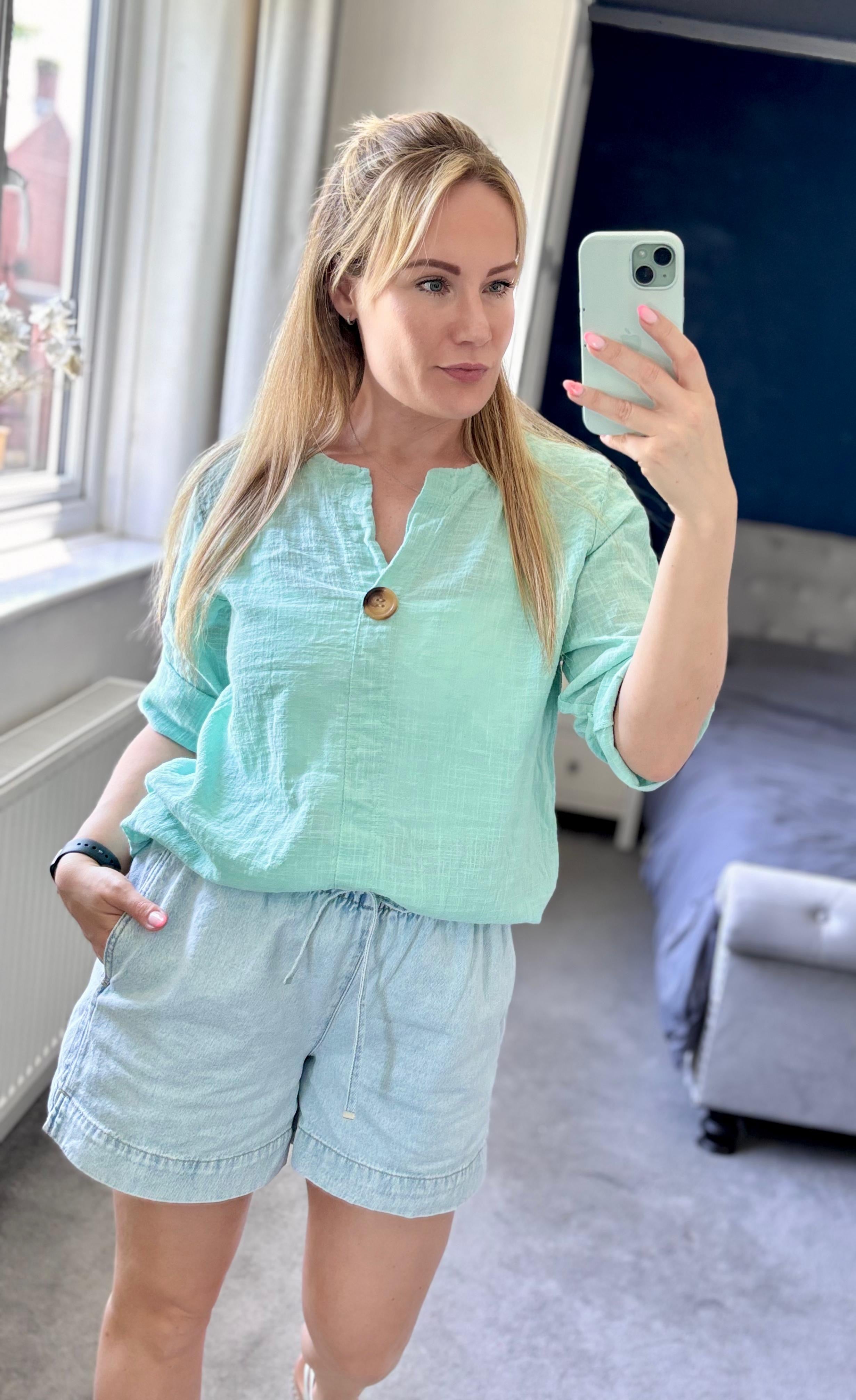 Becky Tunic Linen Look Top