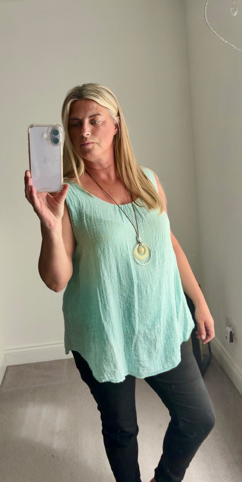 Belinda Linen Look Sleeveless Top