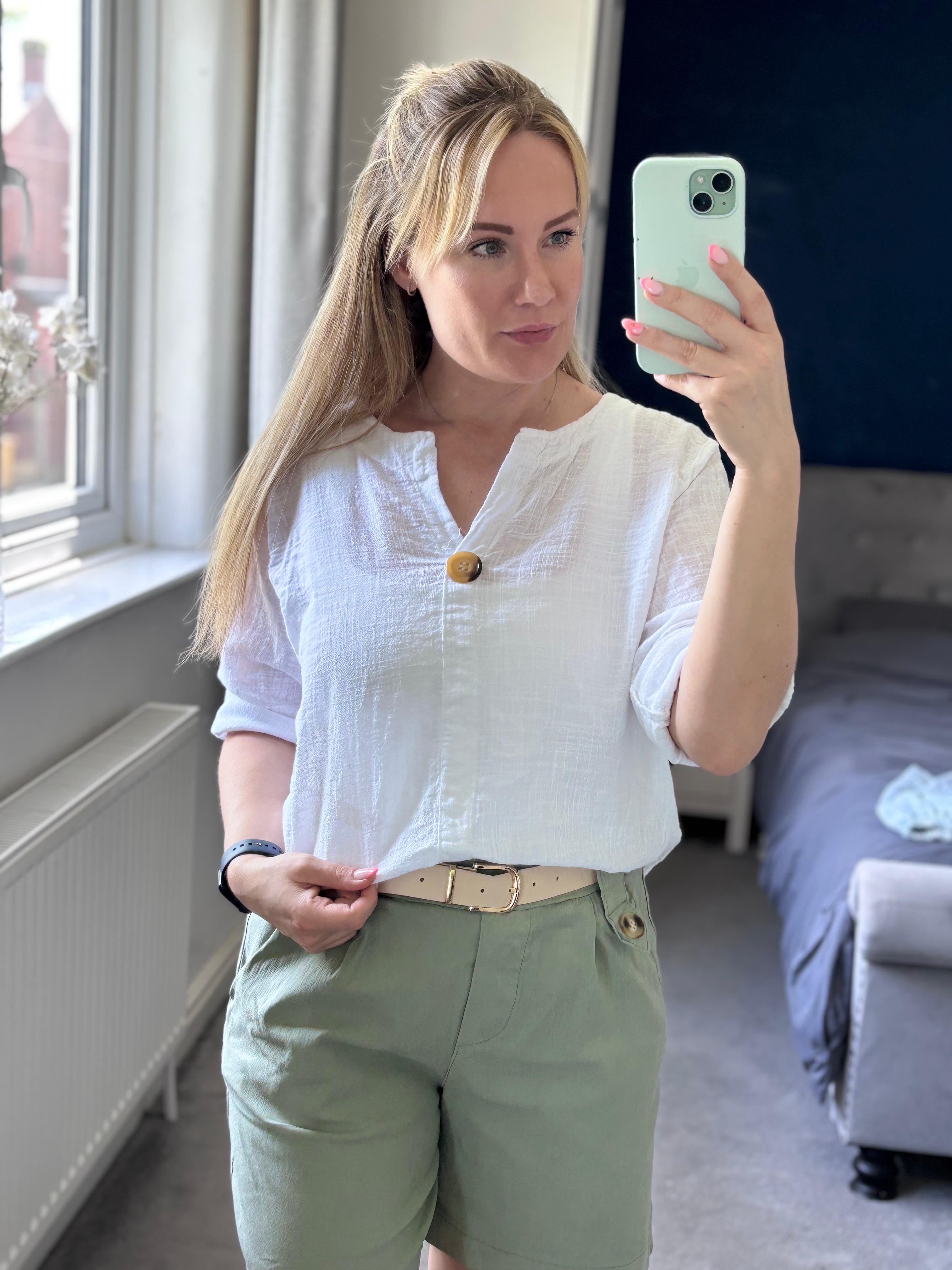 Becky Tunic Linen Look Top