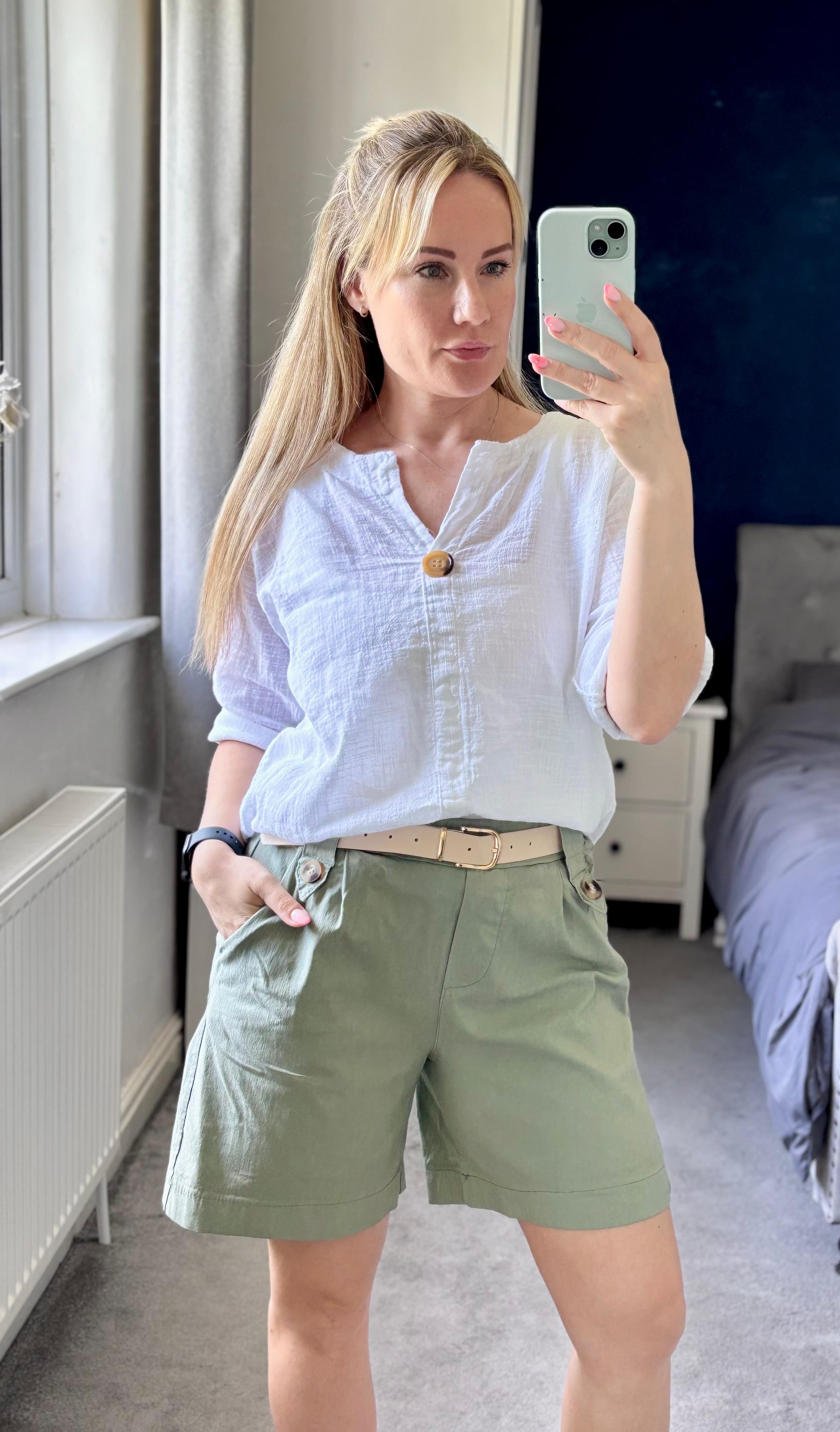 Becky Tunic Linen Look Top