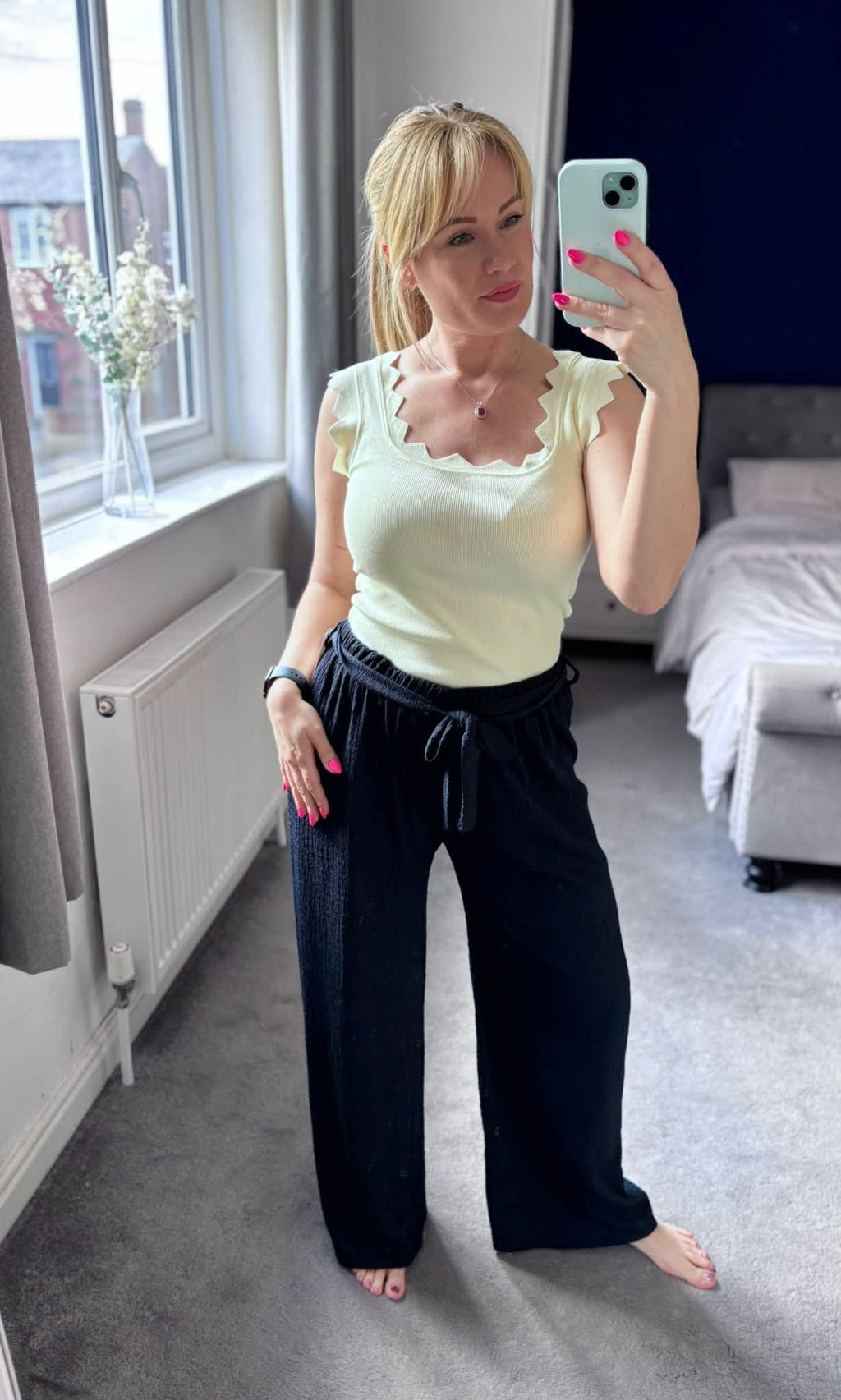 Isabella Cheesecloth Trousers