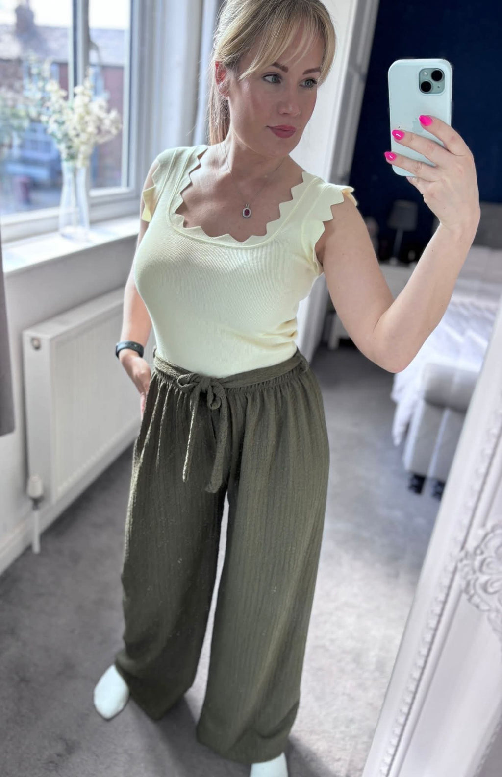 Isabella Cheesecloth Trousers