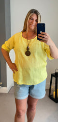 Vicky Linen Look Tops