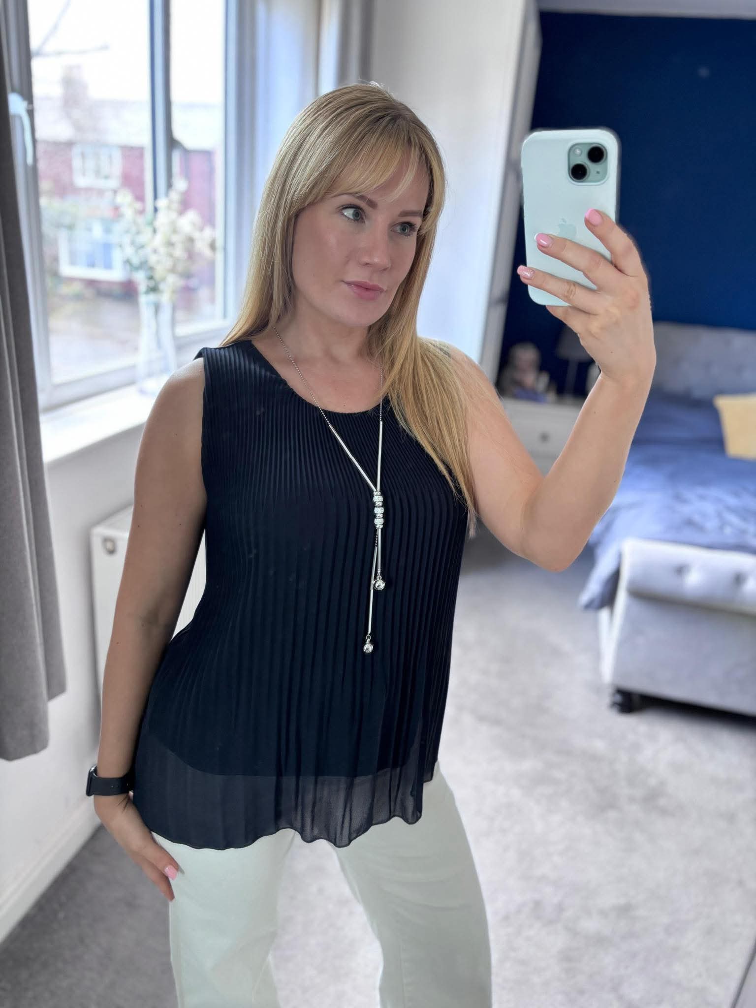 Paula Pleated Top