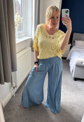 Zena  Scallop Hem Crochet Tops