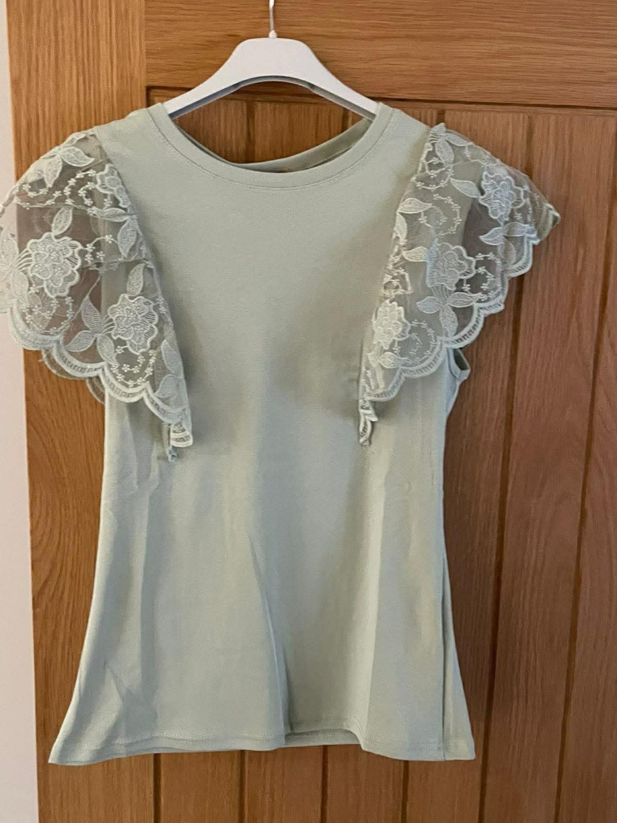 Green Lace Top
